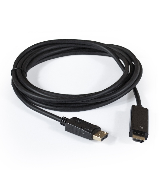 Кабель ExeGate EX284917RUS DisplayPort-HDMI ExeGate EX-CC-DP-HDMI-3.0 (20M/19M, 3м, экран)