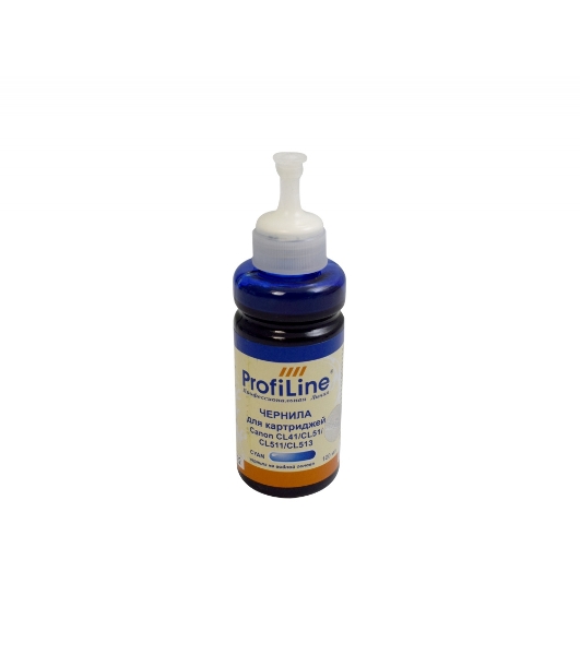 Чернила ProfiLine PL-CL 41/CL 51/CL 511/CL 513 для Canon Cyan 100 мл водн