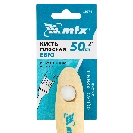 Кисть плоская 'Евро' 2', искусственная щетина, деревянная рукоятка MTX 83071, фото2