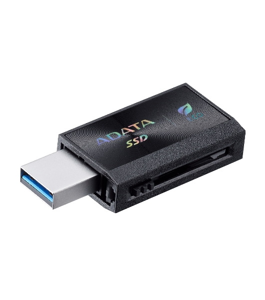 Внешний SSD ADATA SC730, 1TB, USB 3.2 Gen 2 Type-A/Type-C, R/W 600/600, черный
