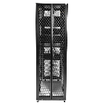 Шкаф серверный ПРОФ напольный 48U (600x1000) дверь перфор., задние двойные перфор., черный, в сборе (ШТК-СП-48.6.10-48АА-9005) (1 коробка), фото11