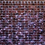 Гирлянда Neon-night Занавес 2х9м 1200 LED белый прозрачный ПВХ IP65 эффект мерцания 230В соединяется, нужен блок, фото 1