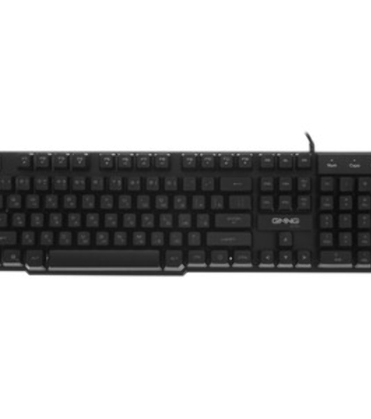 Комплект клавиатура+мышь Oklick 400GMK проводной, USB, 1200 DPI, чёрный