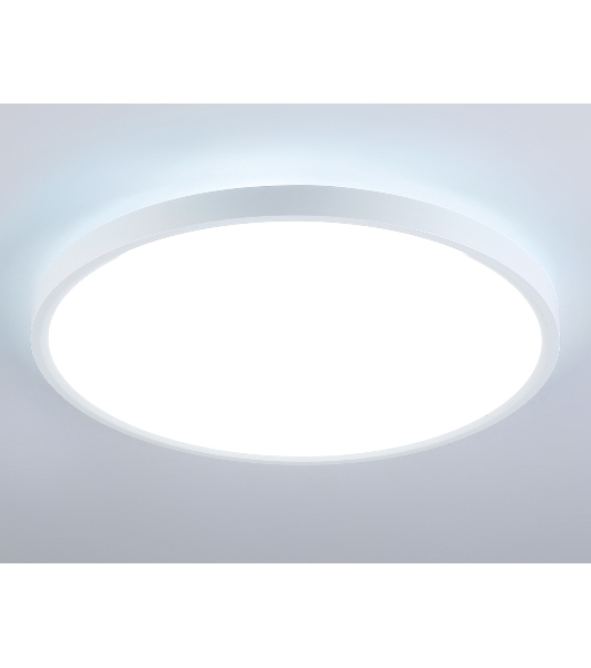 Потолочный светодиодный светильник Ambrella light FZ3005 WH белый IP44 33W+10W 6400+6400К D370*40 (Без ПДУ)