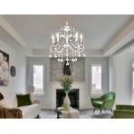 Светильник Ambrella light TR4916/5 WH/GD белый/золото E14/5 max 40W D550*860, фото 1