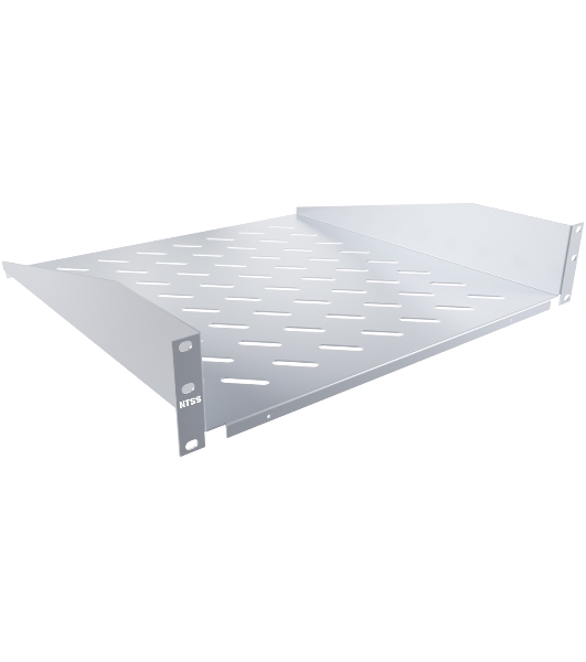 Полка стационарная NTSS NTSS-FF-450 1U нагр.:20кг. 19' 450мм серый (упак.:1шт)