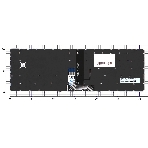 Клавиатура для ноутбука Asus ZenBook 14 UX425 черная с подсветкой, фото 1
