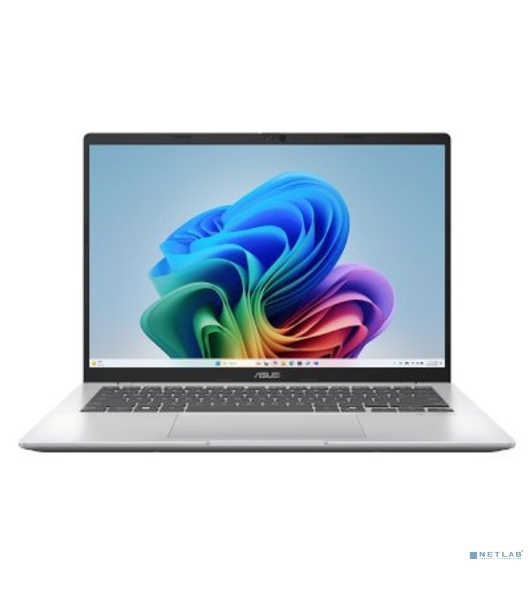 Ноутбук ASUS M1407KA-LY028 серебристый 90NB15H3-M000X0 14'(1920x1200 (матовый) IPS)/AMD Ryzen AI 5 340(2Ghz)/16Gb/512PCISSDGb/noDVD/Int:AMD Radeon/Cam/BT/WiFi/42WHr/war 1y/1.46kg/DOS