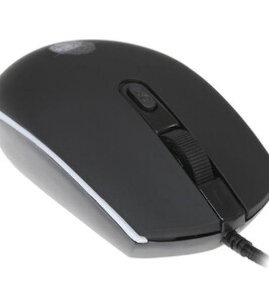 Мышь проводная Qumo Pretender M53 черный, 3200 dpi, USB, кнопки - 4