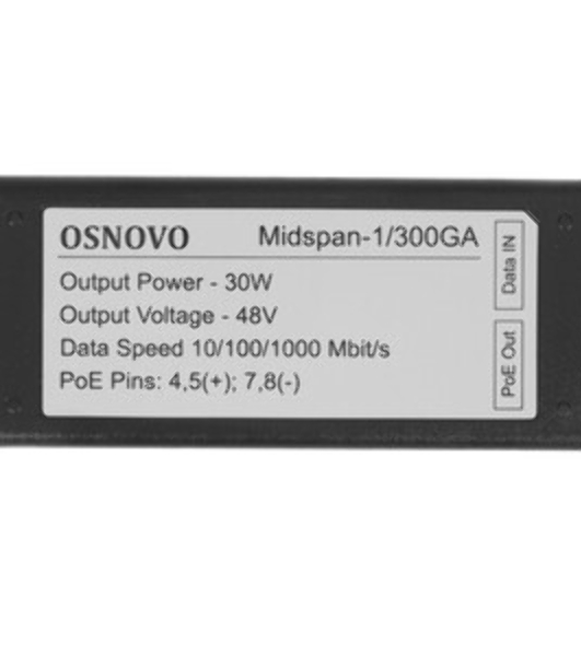 Инжектор POE Osnovo Midspan-1/300GA