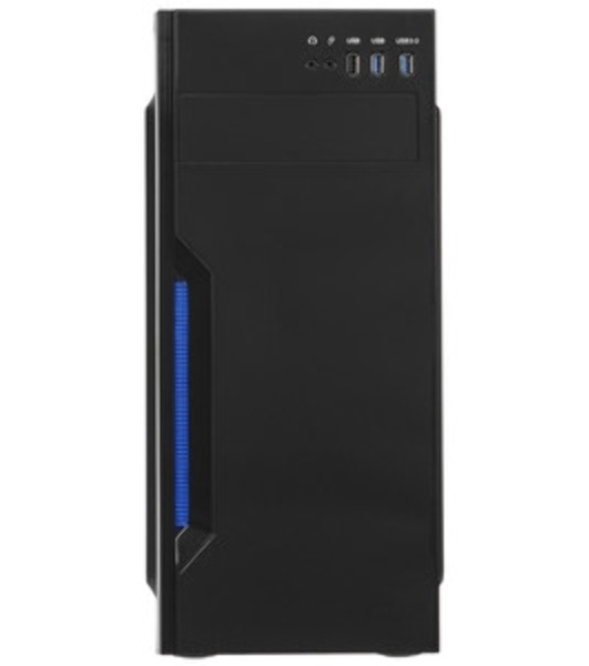 Компьютерный корпус ExeGate XP-333U черный, Miditower ATX, (XP450, Black,120мм), 1*USB+2*USB 3.0, Audio
