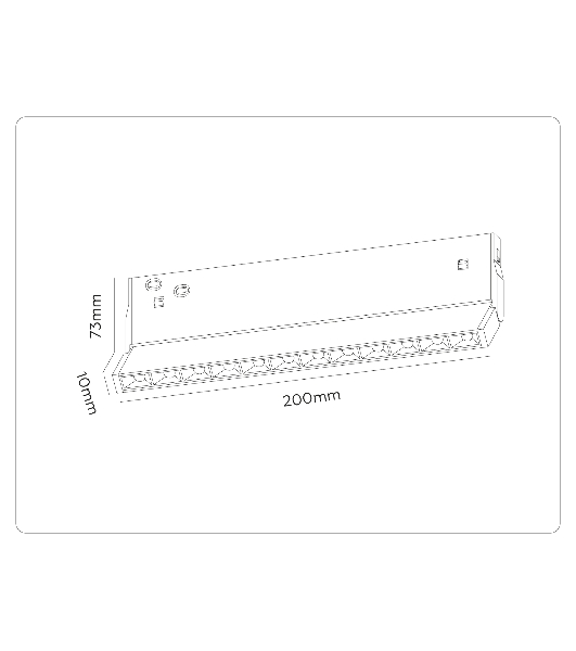 Трековый светильник GL2360 BK черный IP20 10W 3CCT 3000-6400K 48V 200*10*73