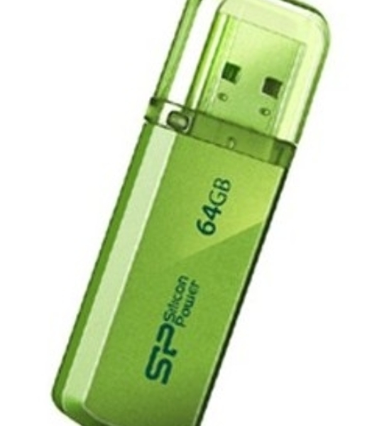 Флешка USB 64Gb Helios 101 SP064GbUF2101V1N USB 2.0 зеленый