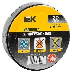 Изолента IEK UIZ-13-10-K02 0,13х15 мм черная 20 метров, фото 1