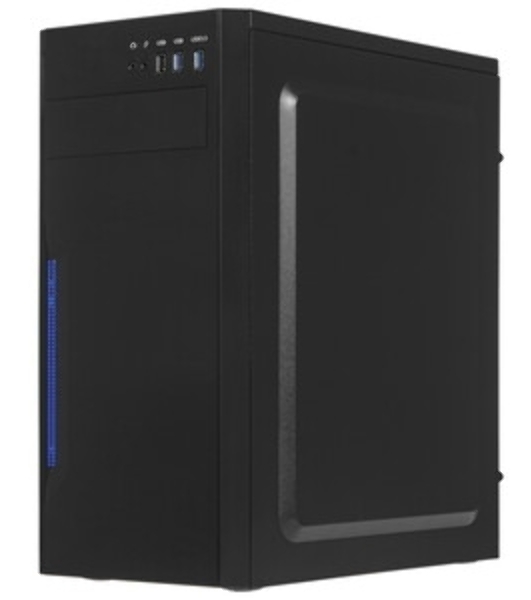 Компьютерный корпус ExeGate XP-333U черный, Miditower ATX, (XP450, Black,120мм), 1*USB+2*USB 3.0, Audio