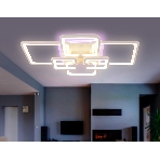 Потолочный светодиодный светильник FA5306/4+2 WH белый 176W 800*550*140 (ПДУ РАДИО 2.4G), фото4