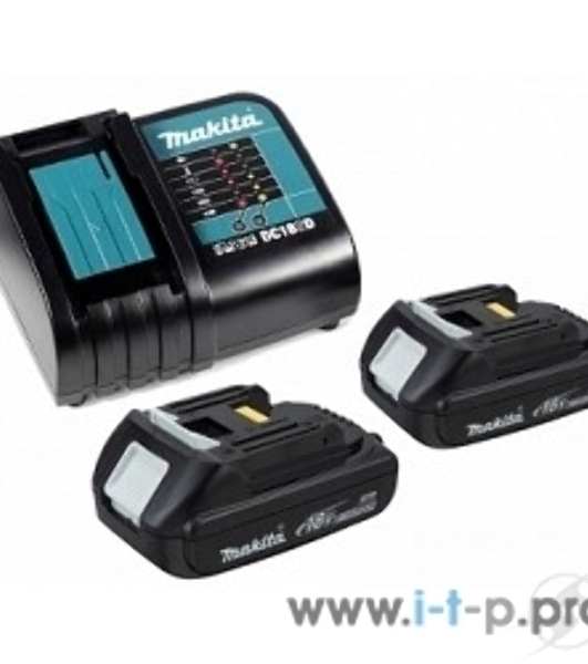Набор Makita 2 шт BL1815N аккумулятор + 1 шт DC18SD зарядное устройсво + кейс 197143-8