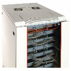 Шкаф телеком. напольный 42U (600x600) дверь стекло (ШТК-М-42.6.6-1ААА) (3 коробки), фото2