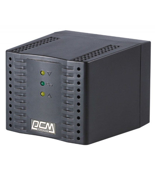Стабилизатор напряжения Powercom TCA-1200 600Вт 1200ВА черный
