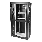 Шкаф серверный ПРОФ напольный 48U (600x1000) дверь перфор., задние двойные перфор., черный, в сборе (ШТК-СП-48.6.10-48АА-9005) (1 коробка), фото8