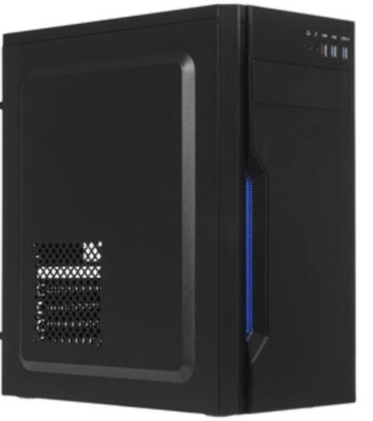 Компьютерный корпус ExeGate XP-333U черный, Miditower ATX, (XP450, Black,120мм), 1*USB+2*USB 3.0, Audio