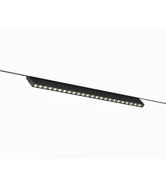 Трековый светильник GL2365 BK черный IP20 20W 3CCT 3000-6400K 48V 400*10*73