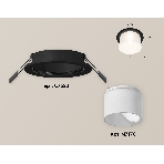Комплект встраиваемого светильника Ambrella light XC7622045 SBK/FR черный песок/белый матовый MR16 GU5.3 (C7622, N7170), фото 1