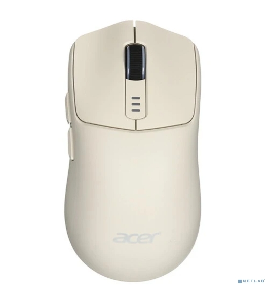 Мышь беспроводная Acer OMR312 бежевый, 3200 dpi, радиоканал, Bluetooth, USB, кнопки - 5