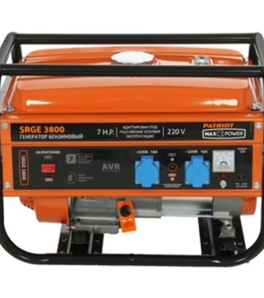 Электрогенератор бензиновый Patriot Max Power SRGE 3800, 3 кВт, 78 дБ, 43.6 кг