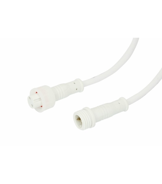Соединительный кабель Rexant (2pin) герметичный (IP67) 2х0.35 мм² белый