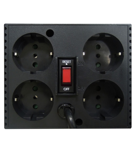 Стабилизатор напряжения Powercom TCA-1200 600Вт 1200ВА черный