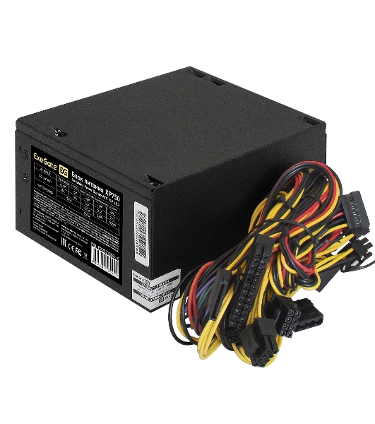 Блок питания ExeGate XP750 (EX292166RUS-PC), 750Вт, 120мм, черный