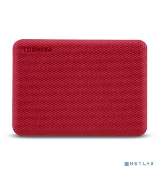 Внешний HDD 2.5' Toshiba Canvio Advance, 1TB, USB 3.2 Gen 1 Type-A, 5400 rpm, красный
