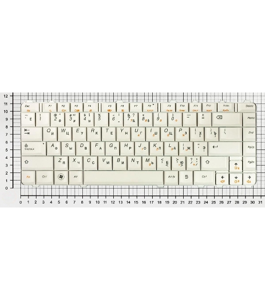 Клавиатура для ноутбука Lenovo IdeaPad Y450 Y450A Y450G Y550 Y550A Y460 Y560 B460 белый