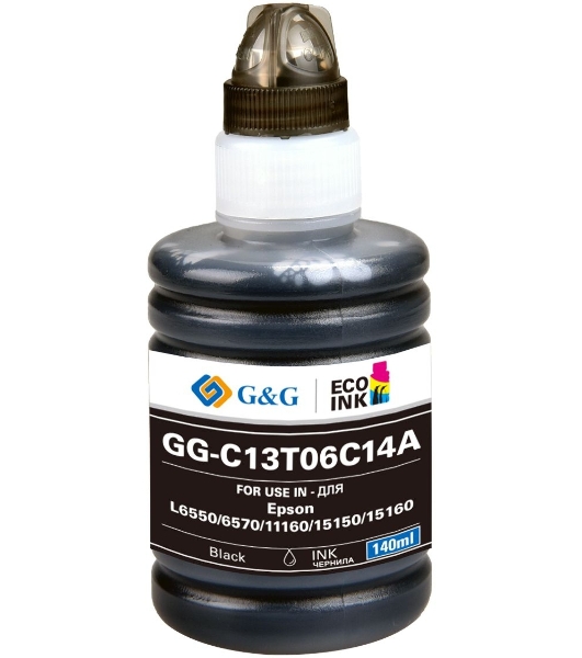 Чернила G&G GG-C13T06C14A №112 черный140мл для Epson L6550/6570/11160/15150/15160