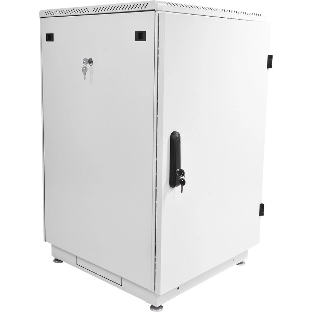 Шкаф коммутационный ЦМО (ШТК-М-24.6.6-3ААА) напольный 24U 600x600 мм пер. дв. металл 2 бок. пан. металл 700 кг серый 455 мм 55 кг 1245 мм