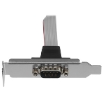 Планка на заднюю панель низкопрофильная Cablexpert CCDB9RECEPTACLE-LP, 1 порт COM/RS-232/DB9-M, фото10