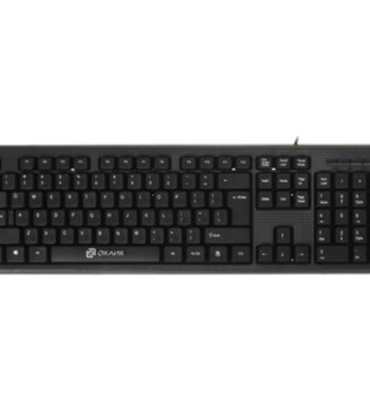 Комплект клавиатура+мышь Oklick 620M проводной, USB, 1200 DPI, чёрный