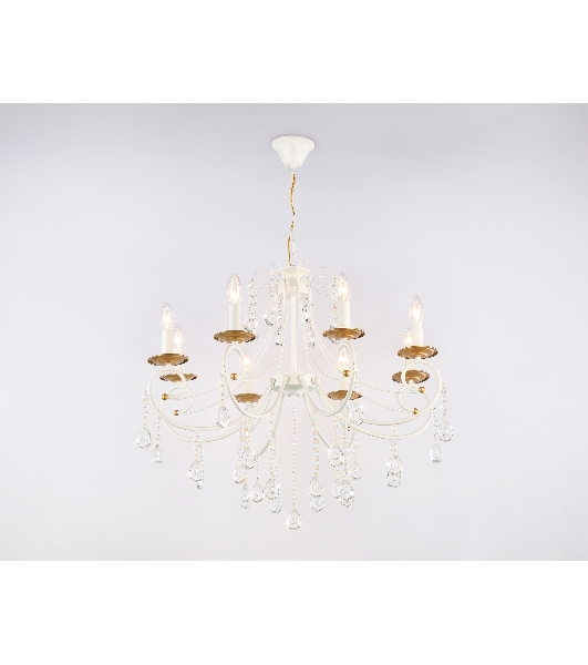 Светильник Ambrella light TR4917/8 WH/GD белый/золото E14/8 max 40W D740*930