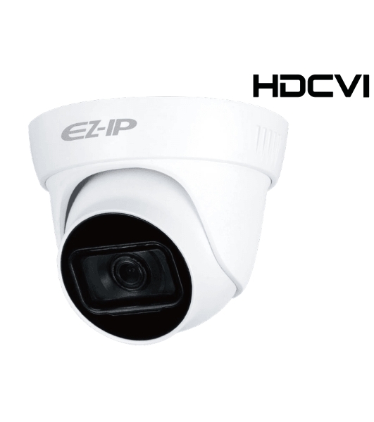Видеокамера HDCVI EZ-IP EZ-HAC-T5B20P-A-0280B купольная, 1/2.7' 2Мп КМОП, 2.8мм фиксированный объектив, 4в1(CVI/TVI/AHD/CVBS), IP67