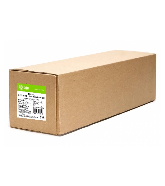 Бумага Cactus CS-PSG200-106730 42'(A0+) 1067мм-30м/200г/м2/белый сатин/полуглянцевое универсальная (с покрытием)