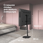 Стойка для телевизора ONKRON TS5060 с кронштейном 30'-60', черный, фото5