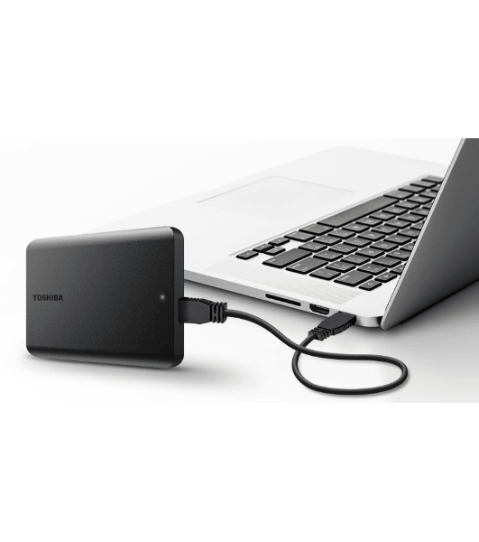 Внешний HDD 2.5' Toshiba Canvio Basics, 4TB, USB 3.2 Gen 1 Type-A, 5400 rpm, черный (аналог HDTb440EK3CA)