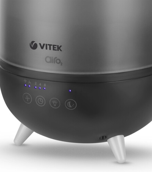 Увлажнитель воздуха Vitek VT-2356 Midnight черный, 15 м², 2 л, ультразвуковой, верхний залив воды