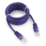 Патч-корд UTP Cablexpert cat.5e, 2м, литой, многожильный, фиолетовый, фото 1