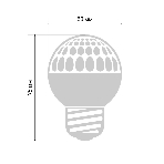 Лампа шар Neon-night e27 10 LED Ø50мм зеленая 24В (постоянное напряжение), фото3