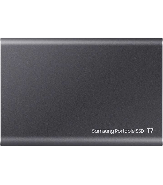 Внешний SSD Samsung T7, 2TB, USB 3.2 Gen 2 Type-C, R/W 1050/1000, титан