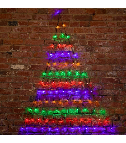 Гирлянда Neon-night Сеть 2х2х1.5 м, свечение с динамикой, прозрачный ПВХ, 136 LED, 230 В, цвет свечения мультиколор