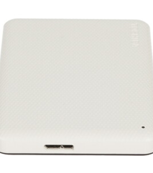 Внешний HDD 2.5' Toshiba Canvio Advance, 1TB, USB 3.2 Gen 1 Type-A, 5400 rpm, белый