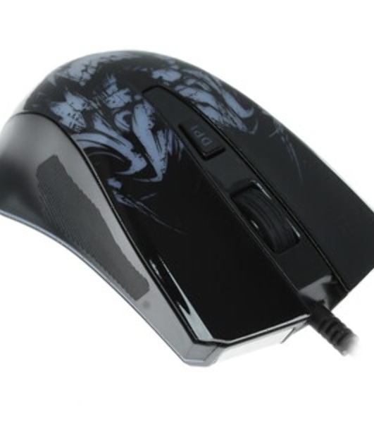 Мышь проводная Qumo Rampage M49 черный, 3200 dpi, USB, кнопки - 6